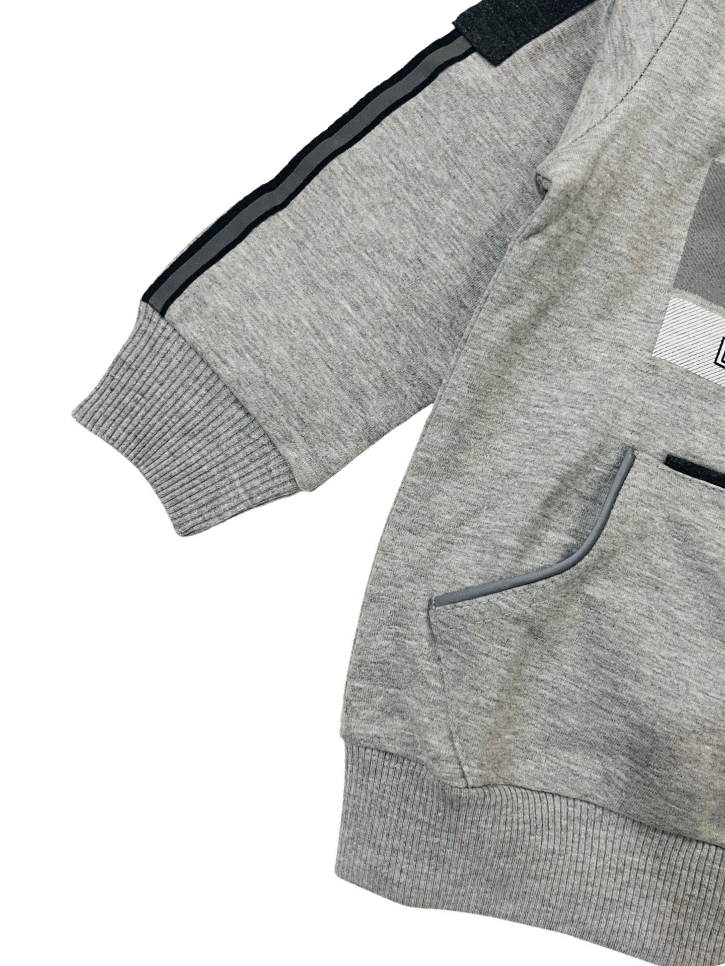 Baby Hooded Suit - Grey