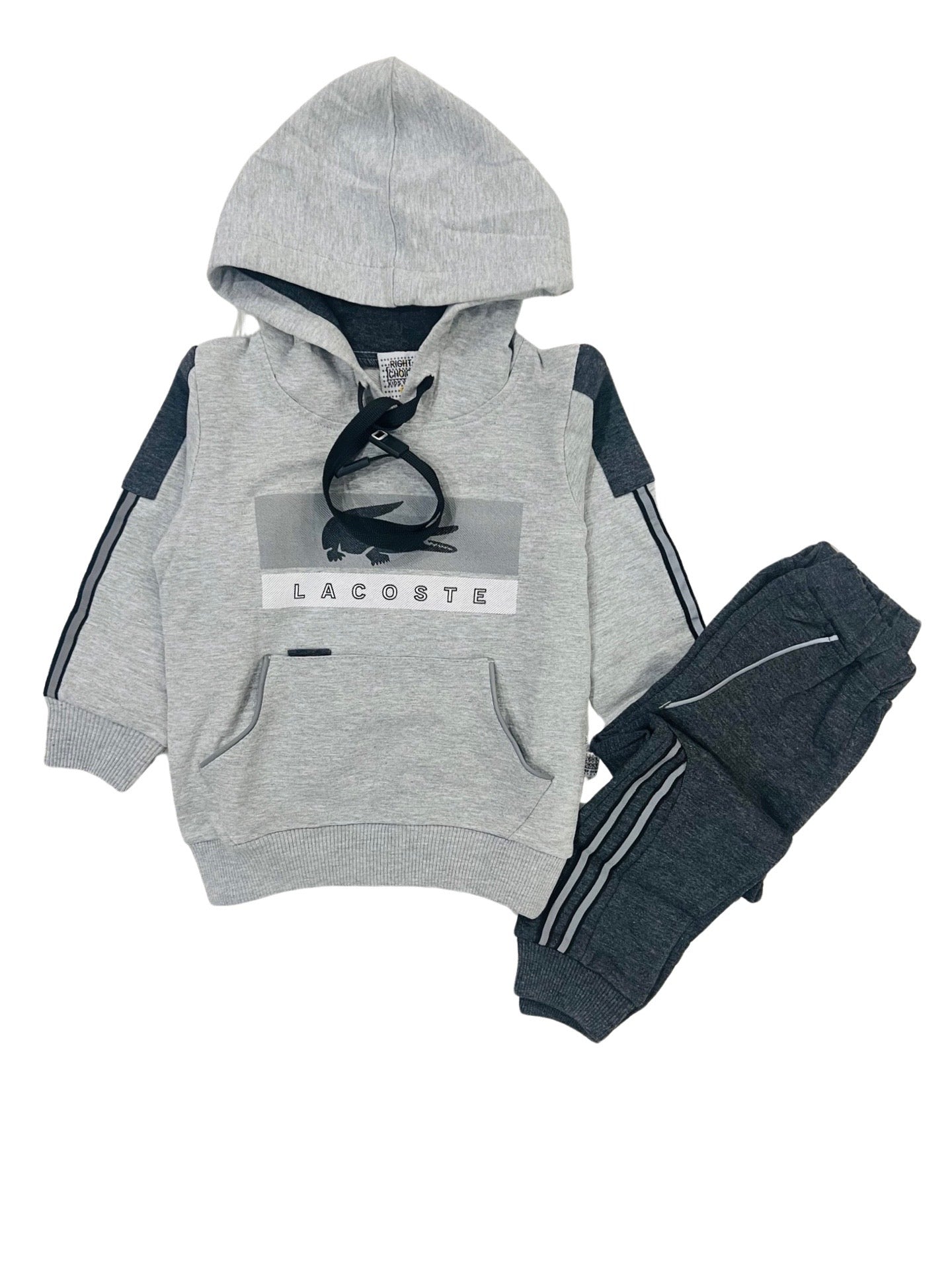 Baby Hooded Suit - Grey