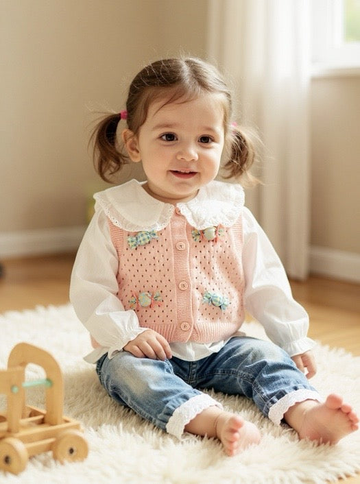 Baby Candy Theme Sweater Set (3PC)- IMPORTED