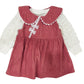 Baby Bubble Sleeves Frock Tie Theme - Imported