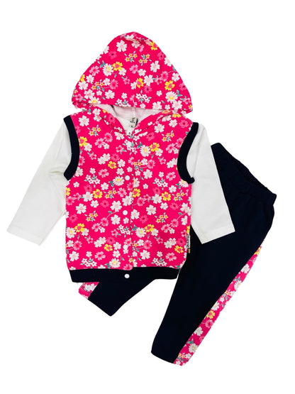 Baby Suit- Puffer Jacket with shirt and trouser