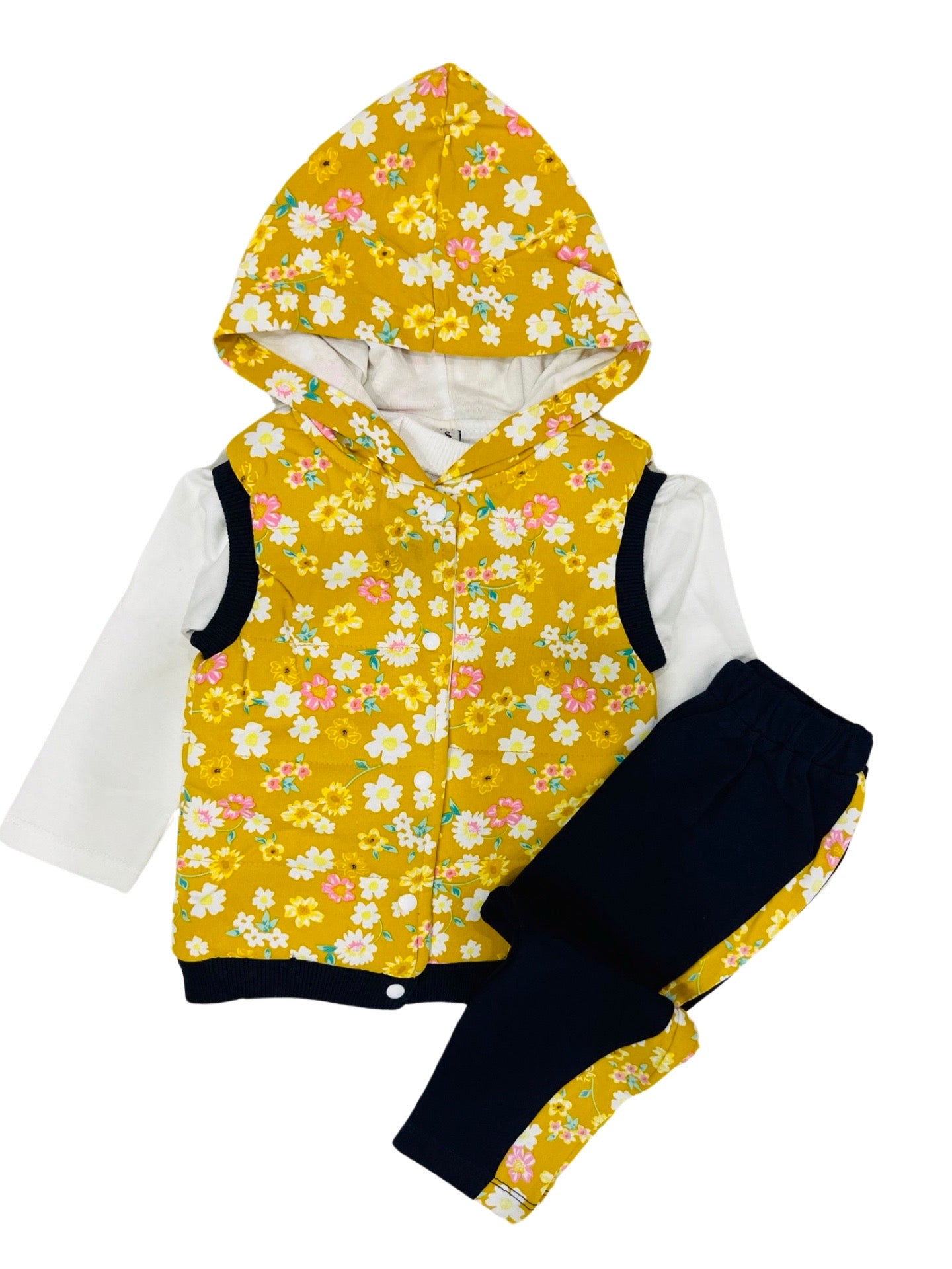 Baby Suit- Puffer Jacket with shirt and trouser