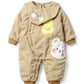 Baby Bunny Puffer Rompers with Bib  - IMPORTED