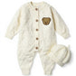 Baby Wool Bear Romper with Hat  - IMPORTED