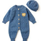Baby Wool Bear Romper with Hat  - IMPORTED