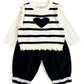 Baby Heart Theme Sweater3 PC Suit Set- IMPORTED