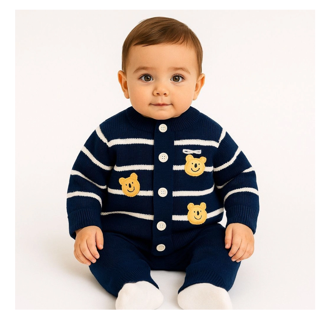 Baby Bear Theme Wool Suit Set - IMPORTED