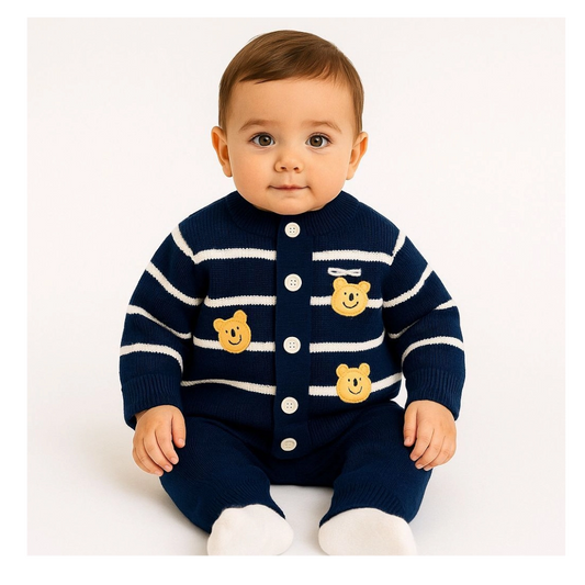 Baby Bear Theme Wool Suit Set - IMPORTED