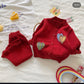 Baby Wool Suit Set Heart Theme - IMPORTED