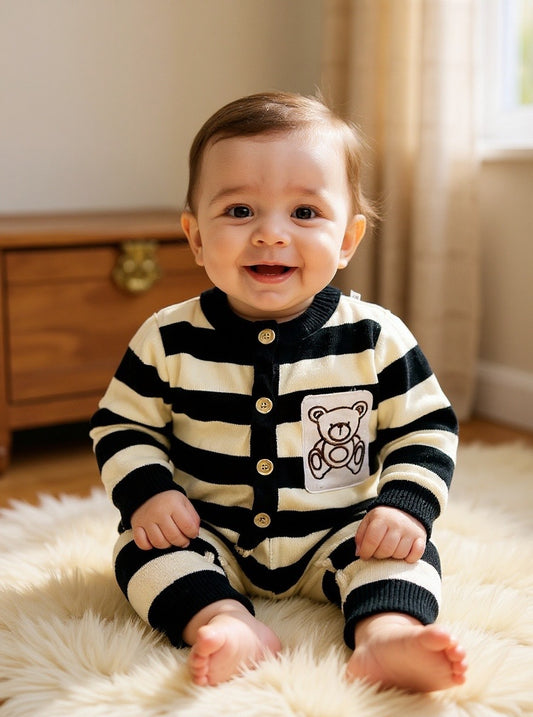Baby Bear Theme Wool Suit Set- IMPORTED