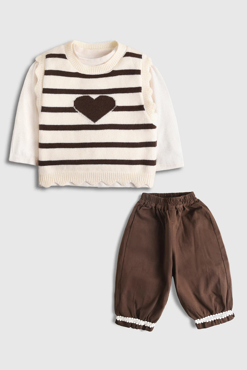 Baby Tie Theme Sweater (3 PC)Suit Set- IMPORTED