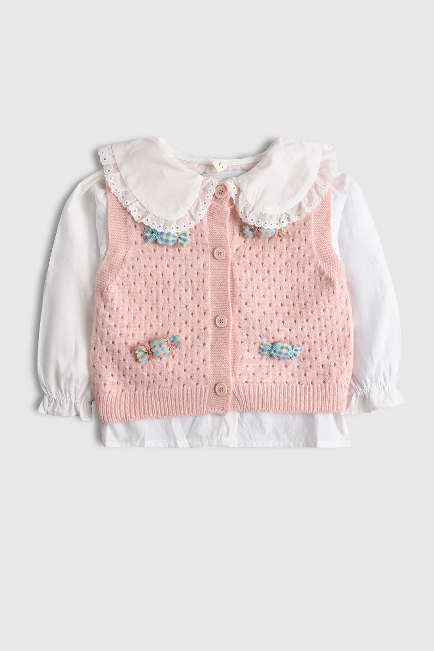 Baby Candy Theme Sweater Set (3PC)- IMPORTED
