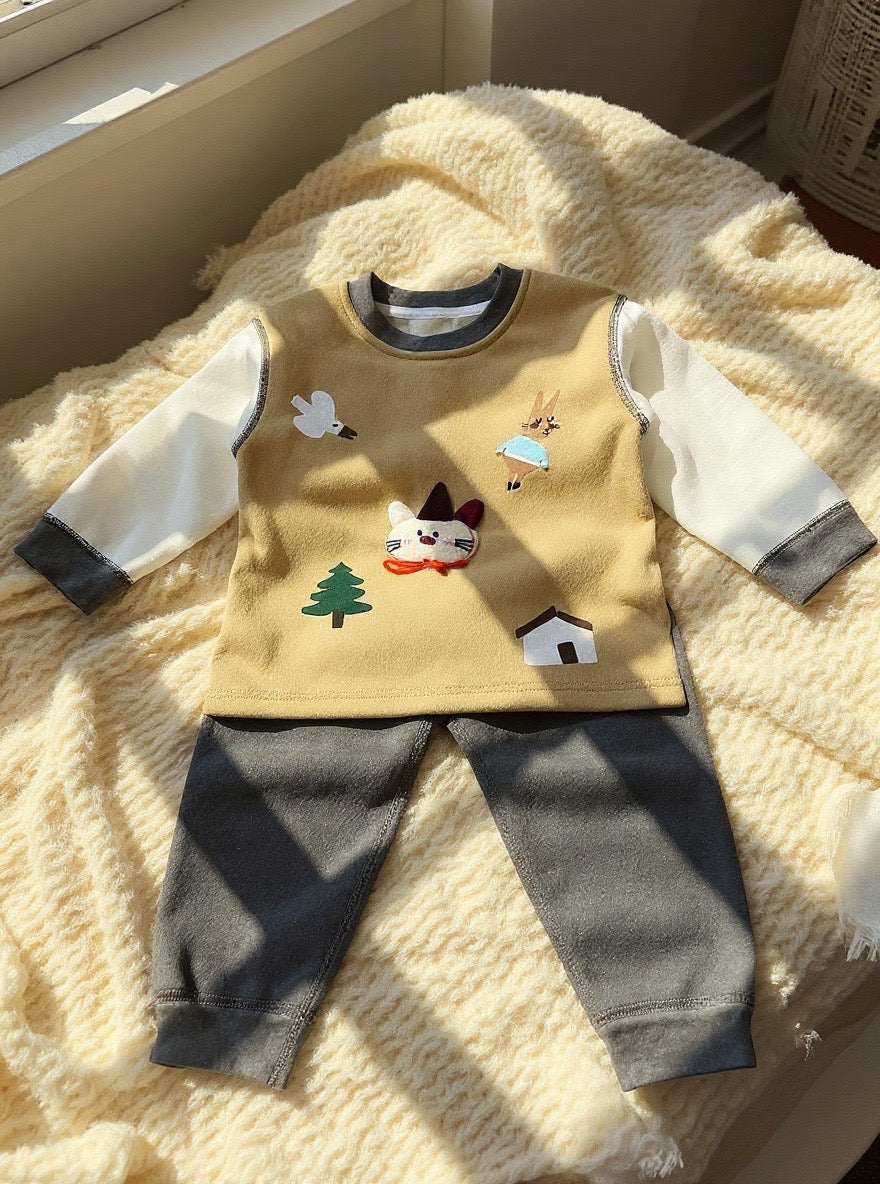Baby Fleece Suit Set - IMPORTED