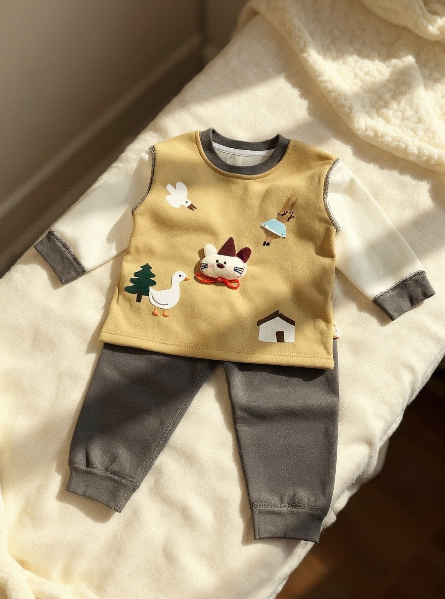 Baby Fleece Suit Set - IMPORTED
