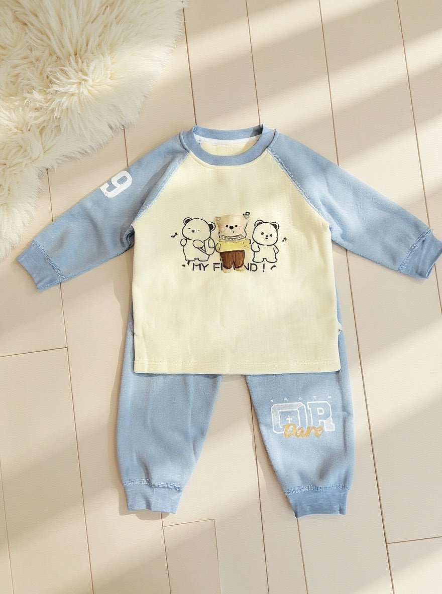 Baby Fleece Suit Set  Bear Theme - IMPORTED
