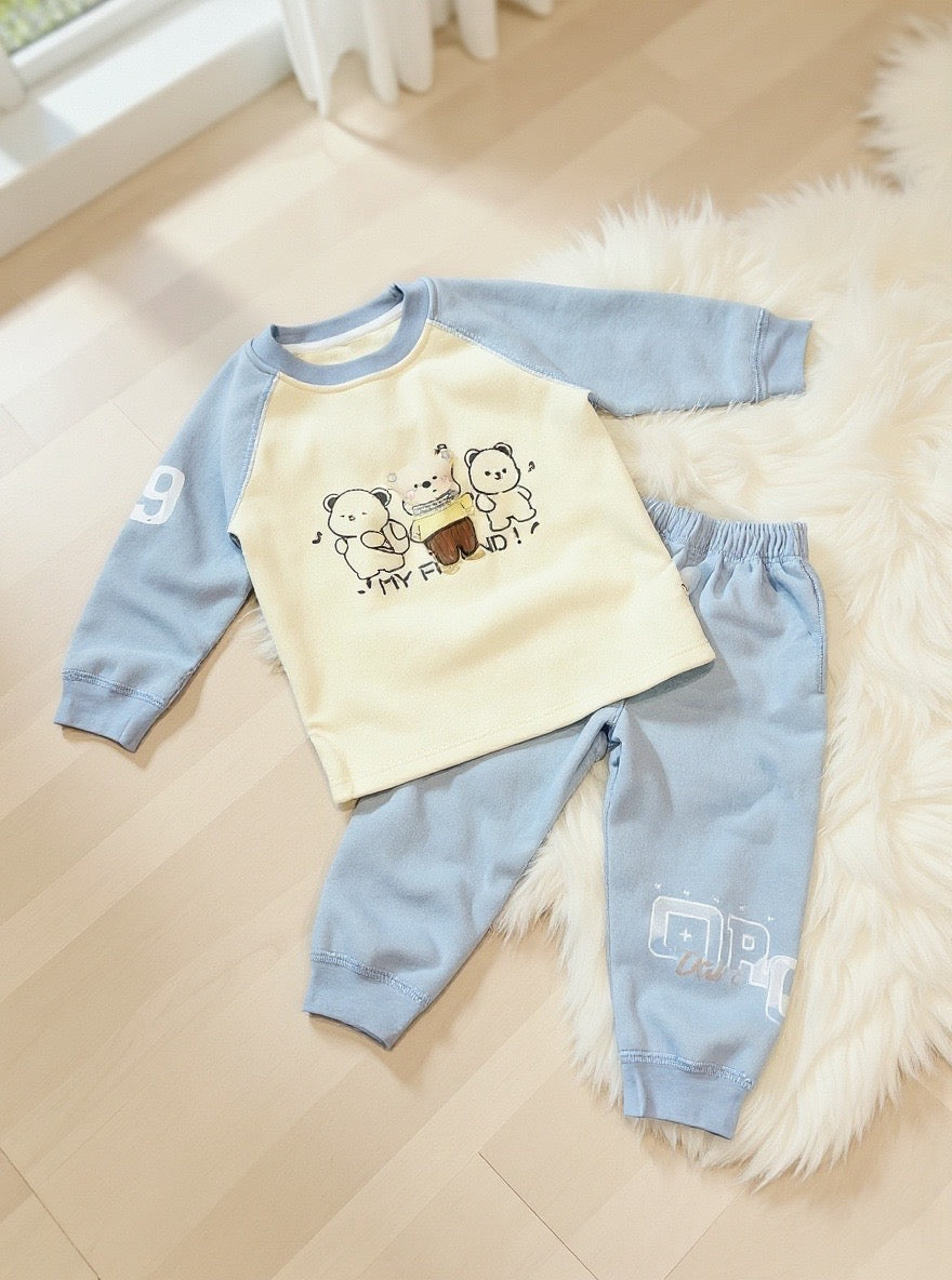 Baby Fleece Suit Set  Bear Theme - IMPORTED