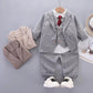 Baby Gentle5 PC Sit Set-Grey - imported