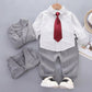 Baby Gentle5 PC Sit Set-Grey - imported