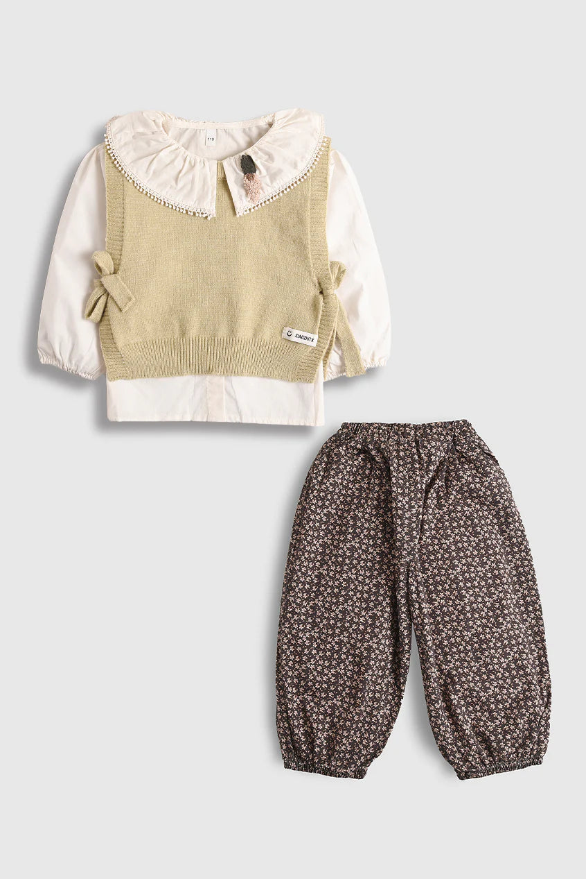 Baby Carrot Theme Sweater (3 PC)- IMPORTED