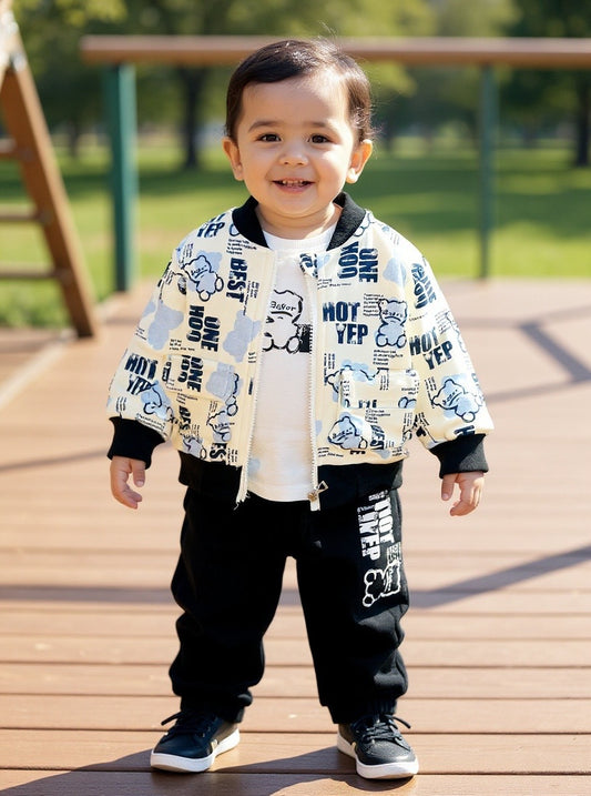 Baby 3(PC) with jacket Suit Set - imported