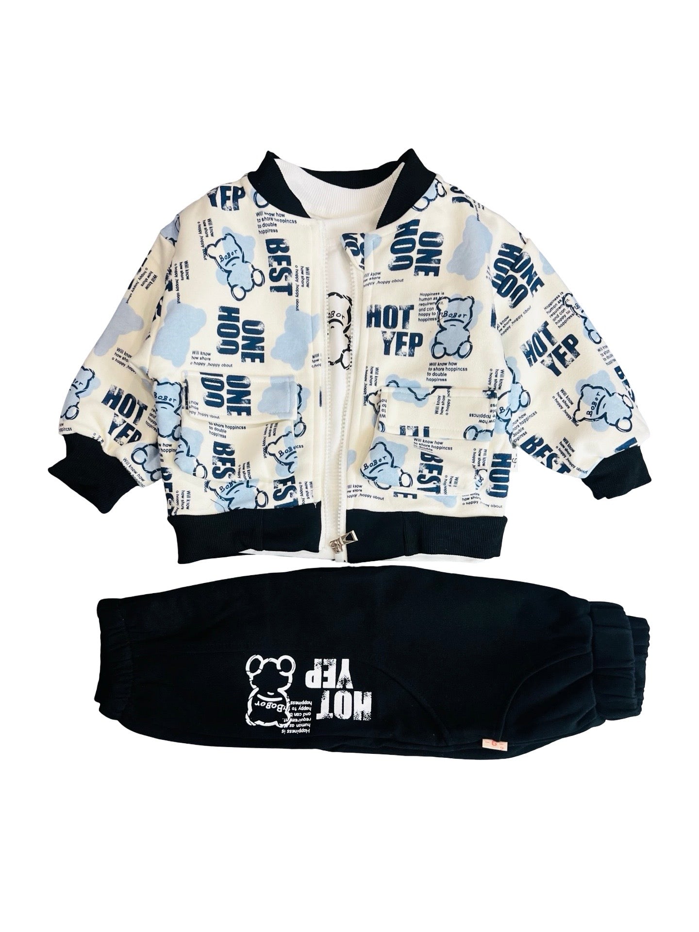 Baby 3(PC) with jacket Suit Set - imported