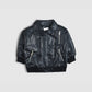 Premium Baby Leather Jacket With Hoodie (3PC) Set - IMPORTED