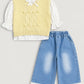 Premium Baby Suit Set ( 3PC) With Sweater - IMPORTED