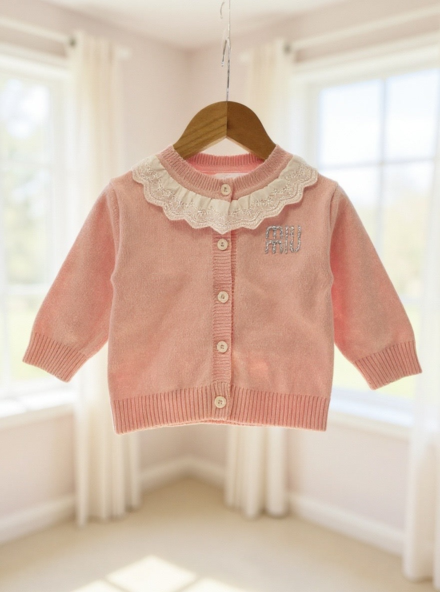 Baby Wool Sweater  - Pink - IMPORTED