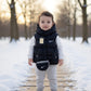Baby Half Sleeves Puffer Jacket With Bag - IMPORTED