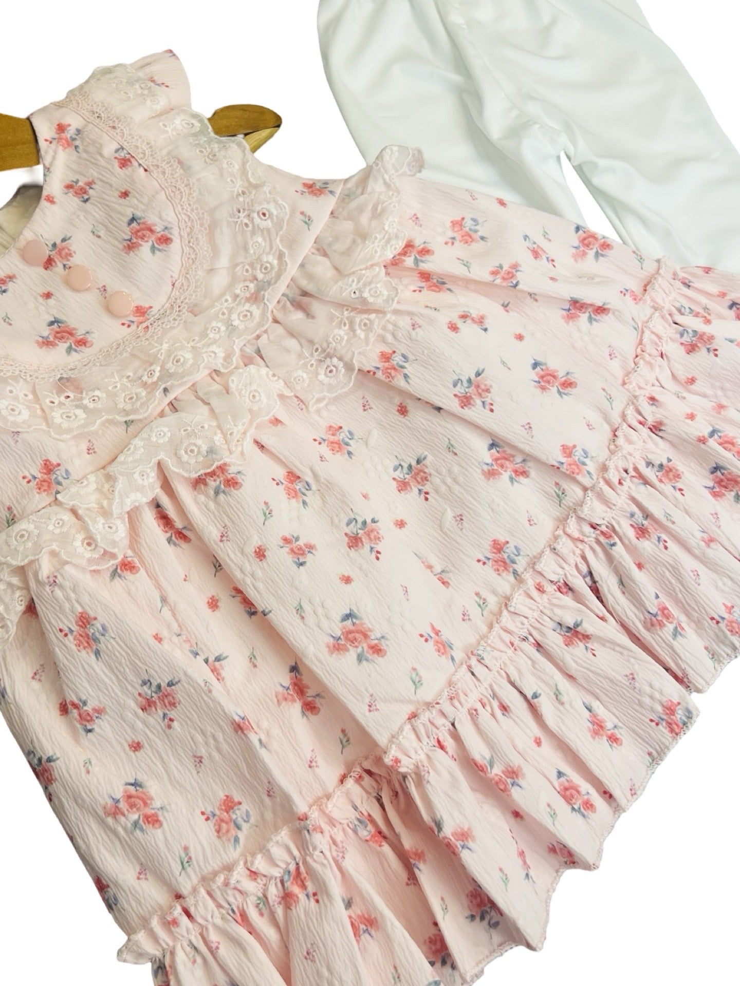 Premium Baby Floral Frock with Trouser - Imported