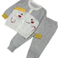 Baby Wool suit set- Grey