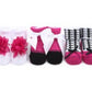 Pack of 3 Booties - Pink