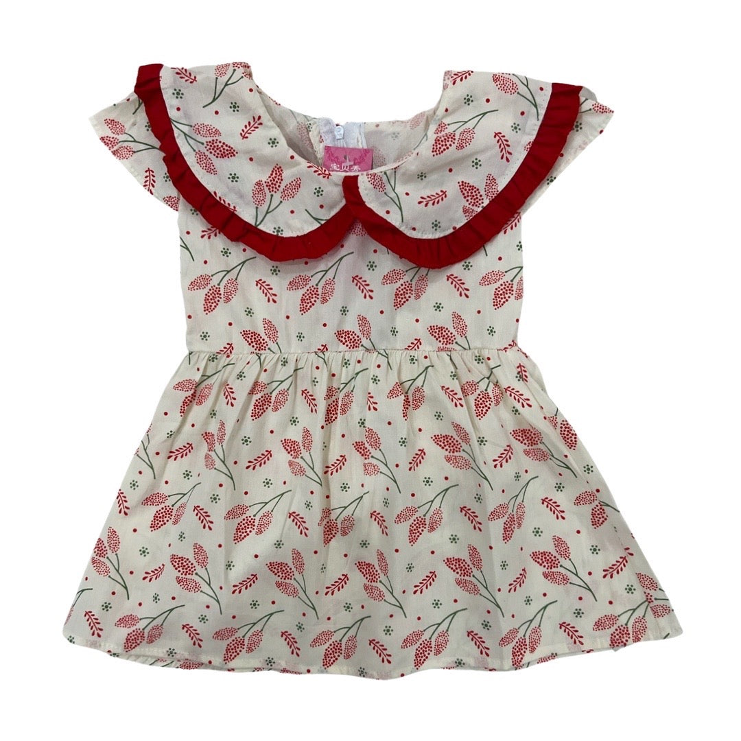 Baby Frock- Leaves Theme