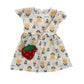 Baby Frock- Floral Theme with Back Belt