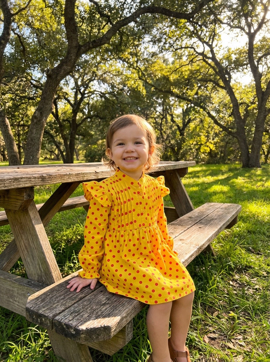 Baby Polka Dot Frock- 3 different Colours