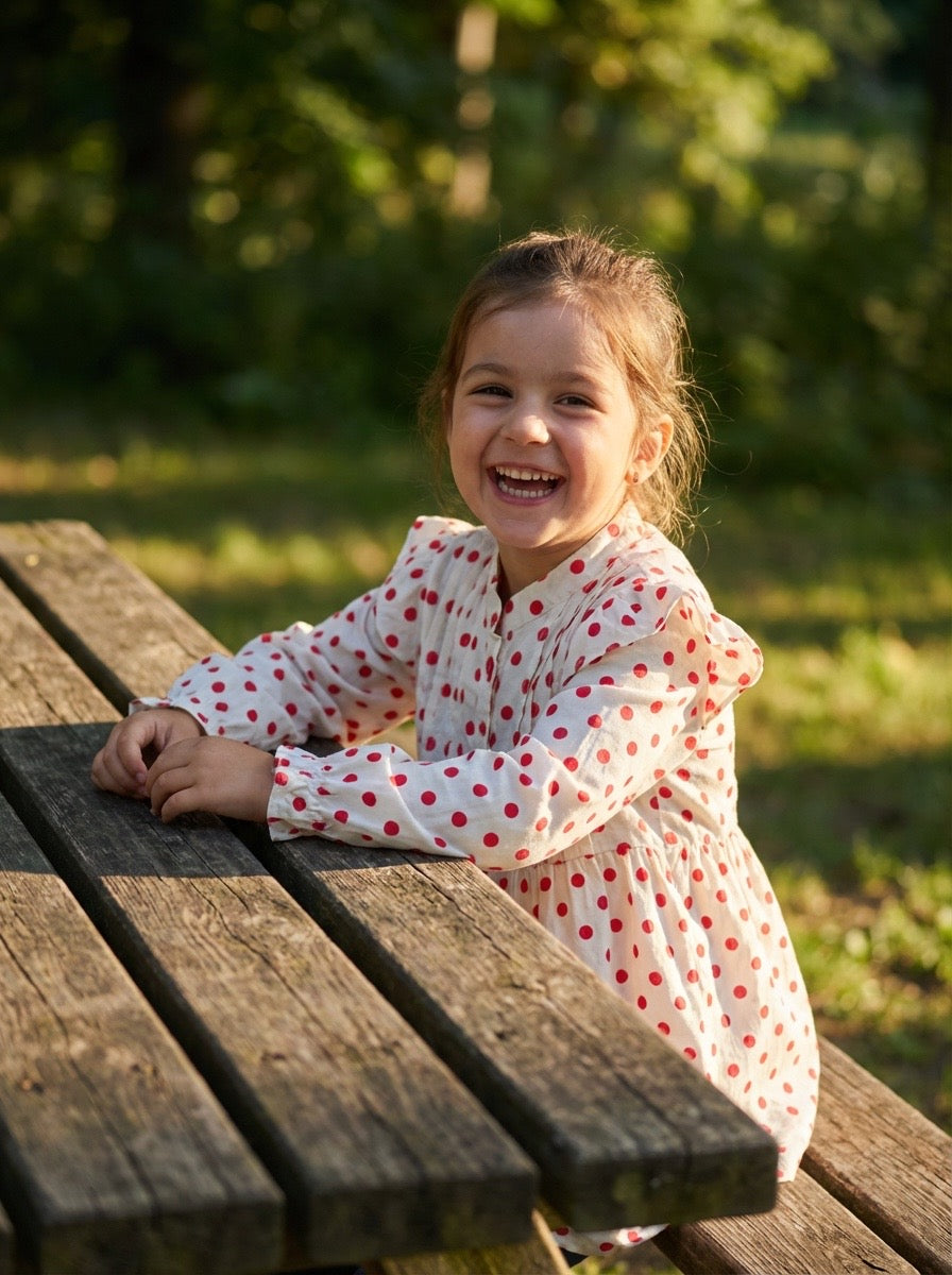 Baby Polka Dot Frock- 3 different Colours