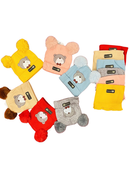 Baby Cap Bear Theme - with Neck cover