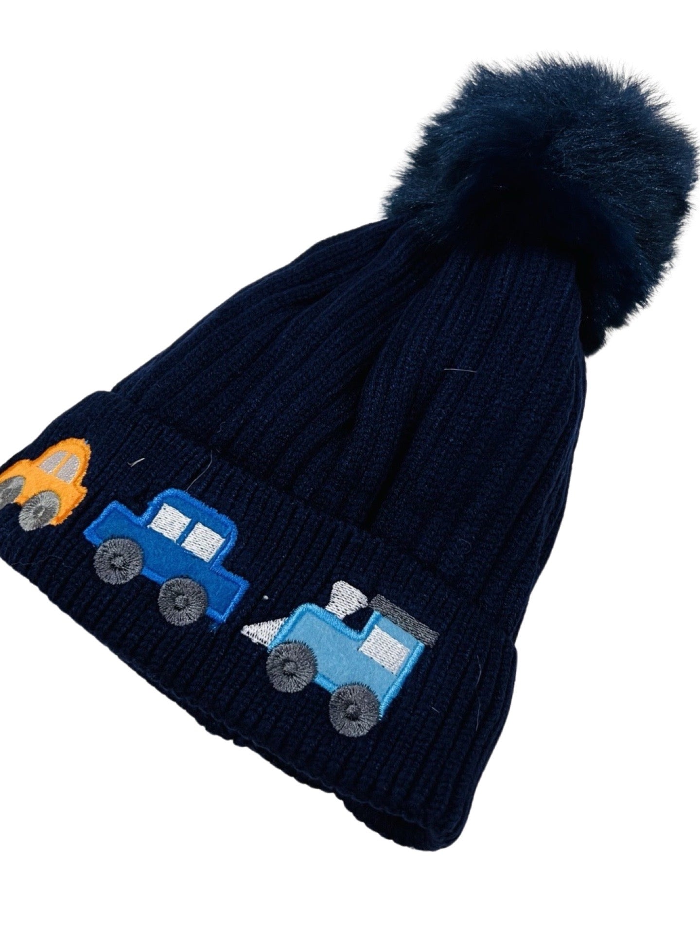 Baby Woolen Cap - Car Theme