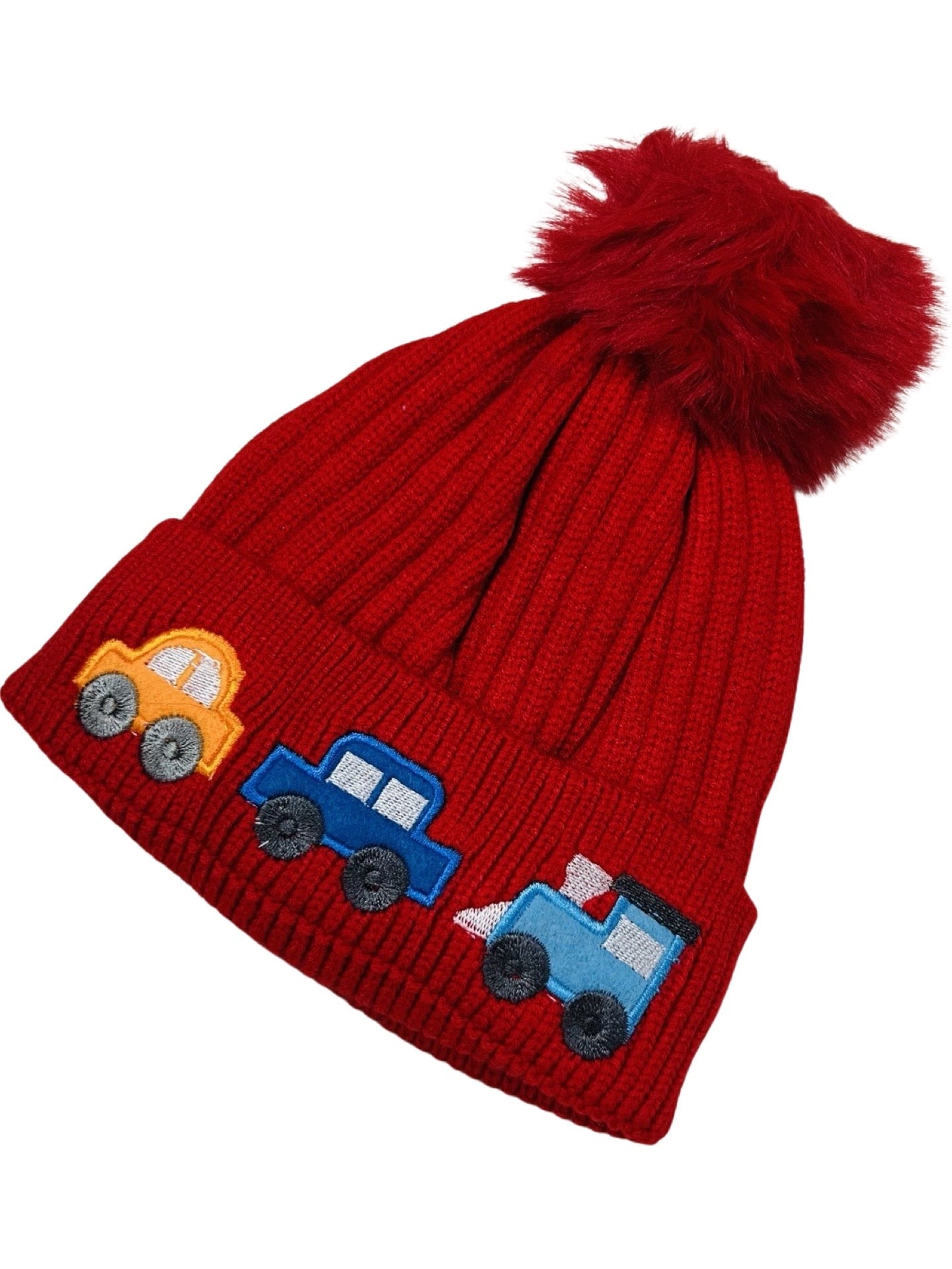 Baby Woolen Cap - Car Theme