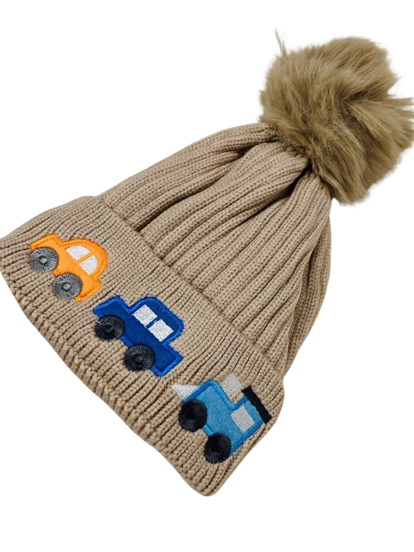 Baby Woolen Cap - Car Theme