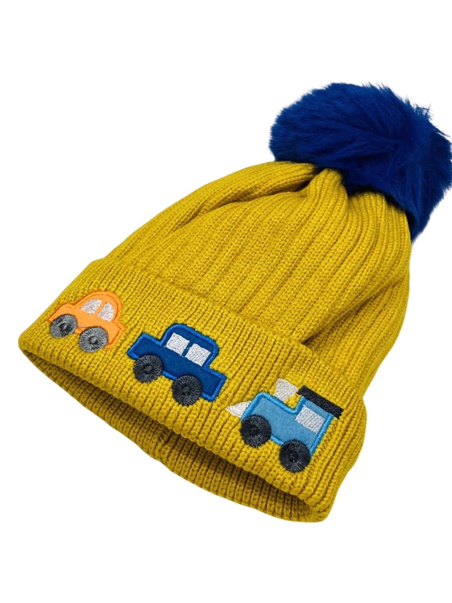 Baby Woolen Cap - Car Theme