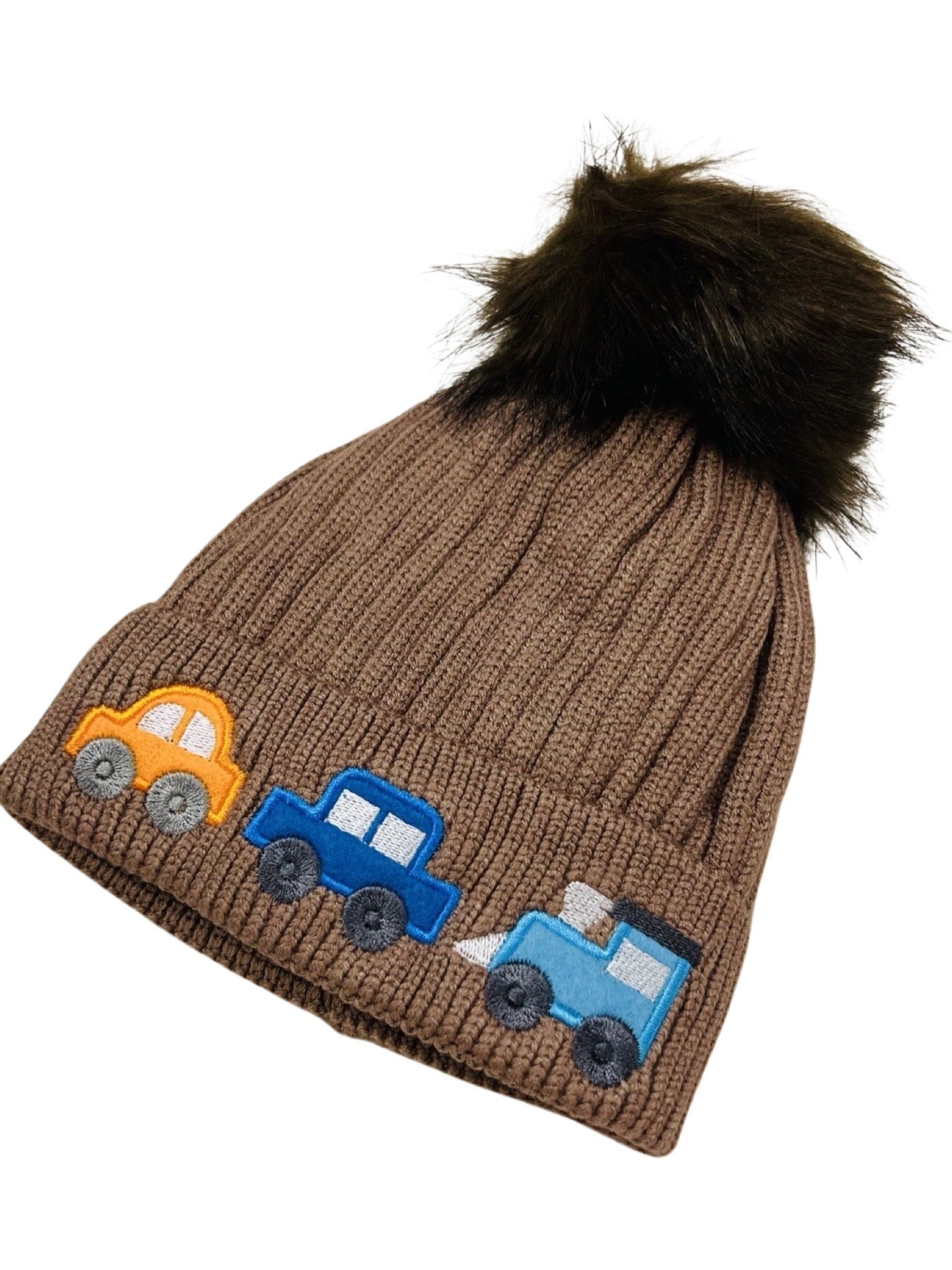 Baby Woolen Cap - Car Theme