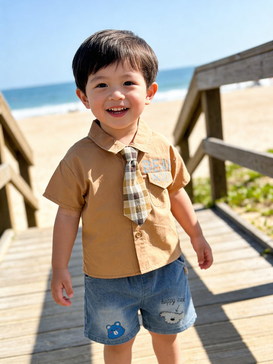Premium Baby Suit Set With Tie - IMPORTED