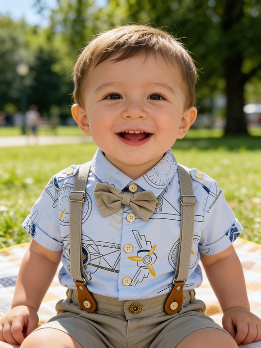 Baby Suit Set  With Suspender -  IMPORTED