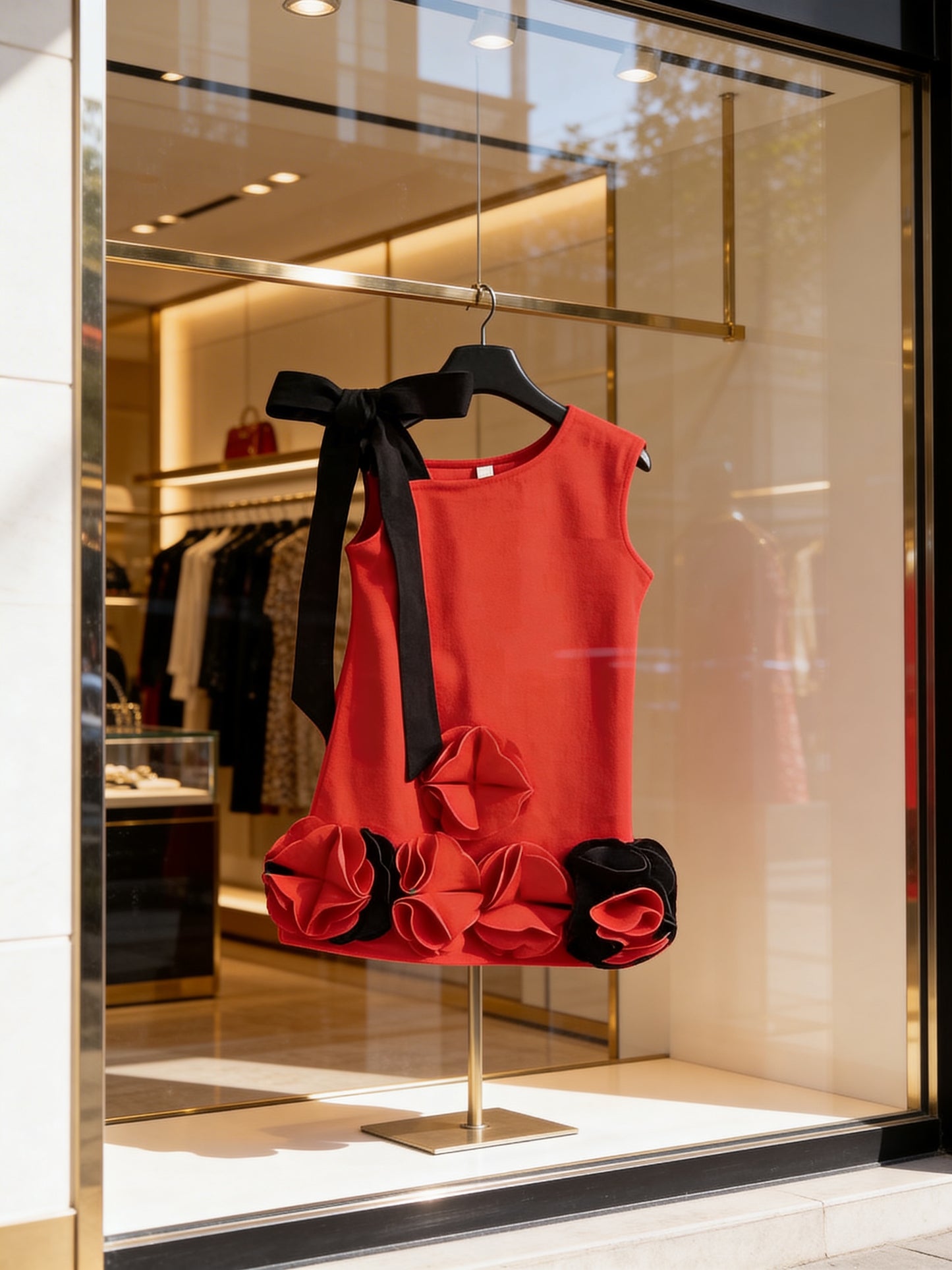 Premium Baby Floral Suit- Red -IMPORTED