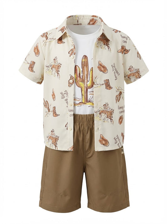 Baby Animal Theme Suit Set- 3PC- IMPORTED