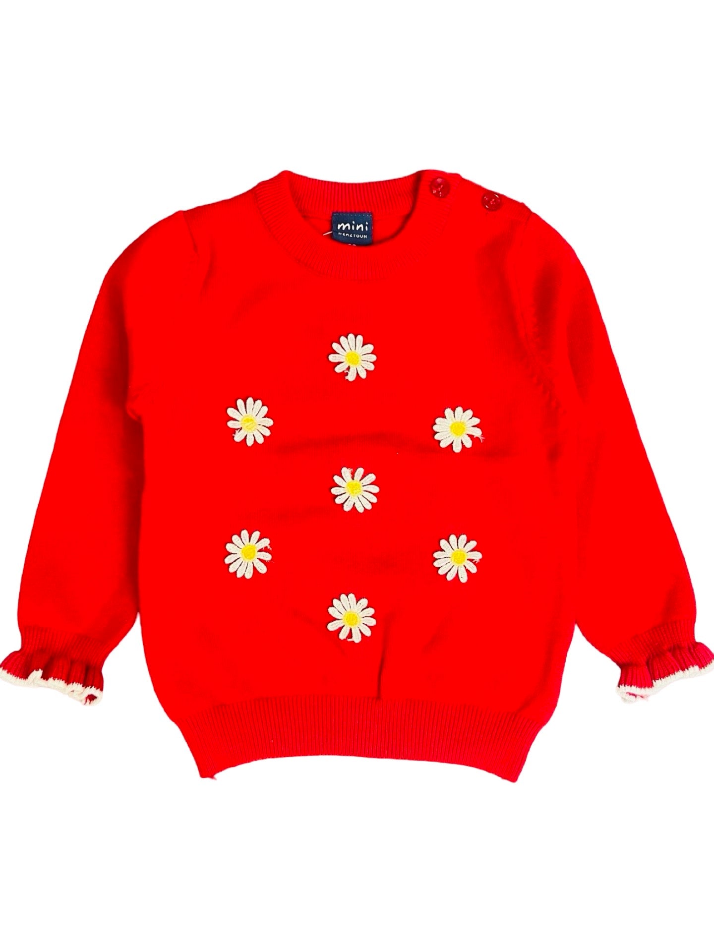 Red Floral Sweater - IMPORTED