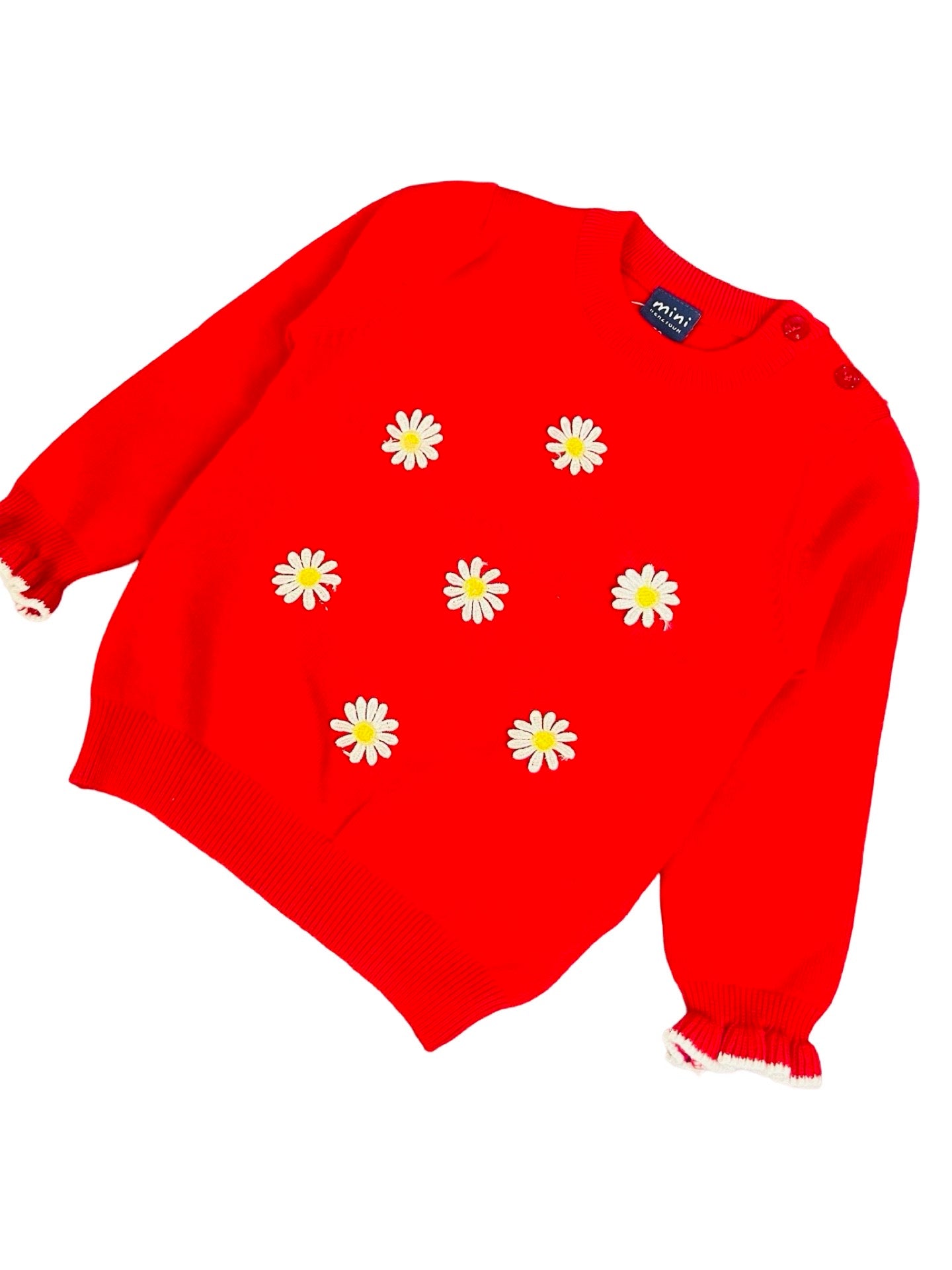 Red Floral Sweater - IMPORTED