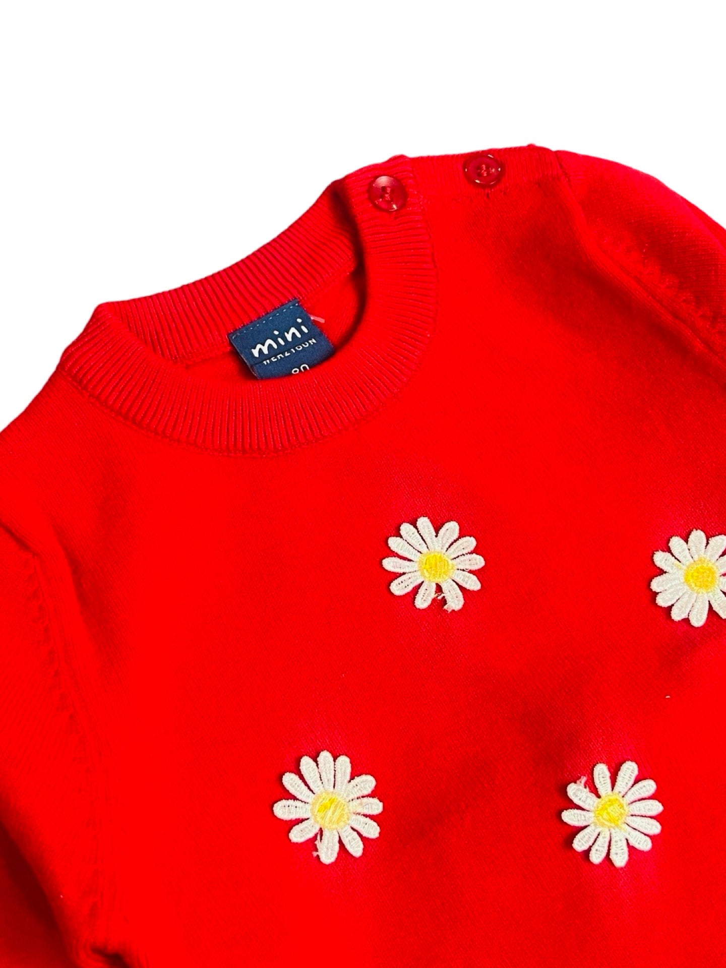 Red Floral Sweater - IMPORTED