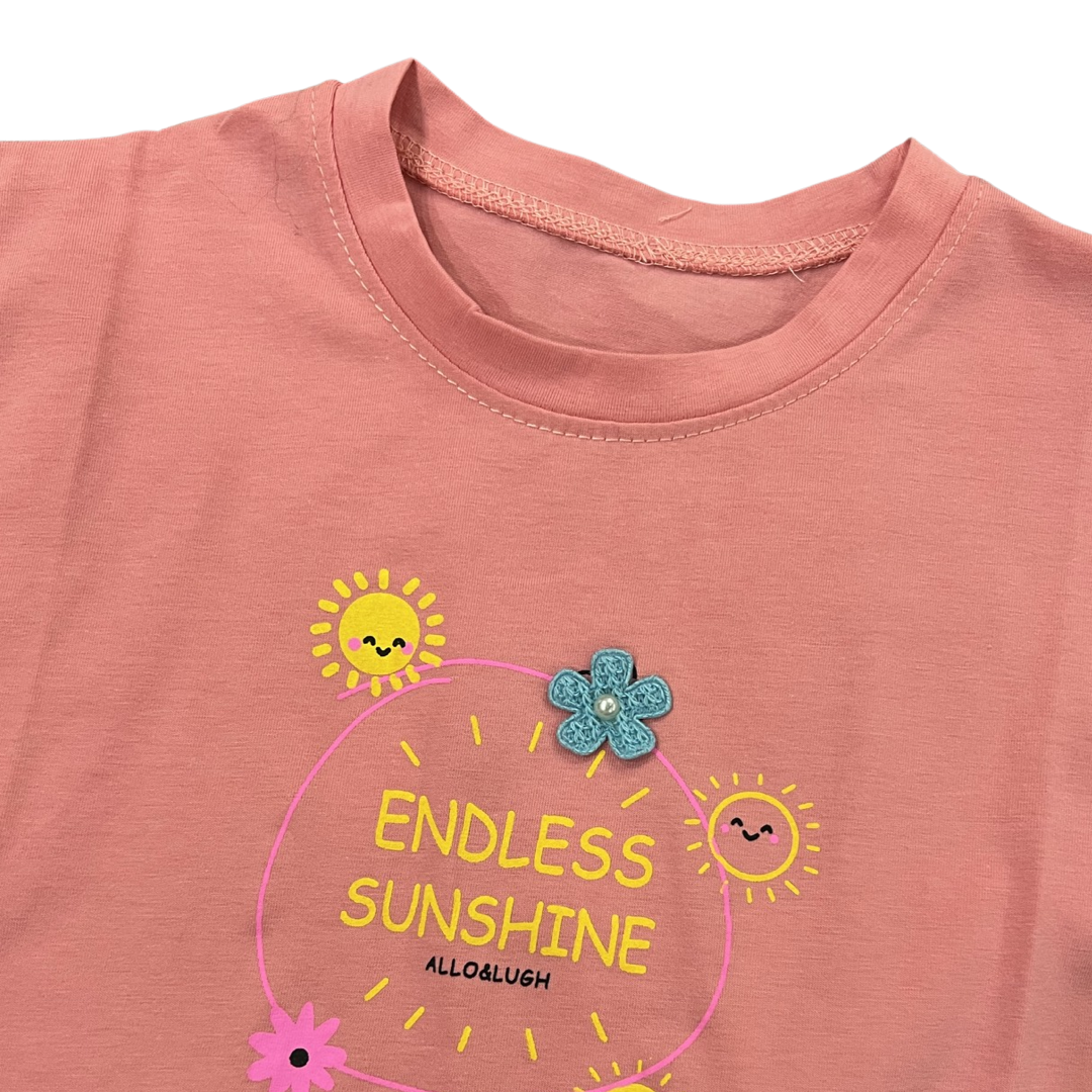 Sunshine Shirt - Pink & Teal